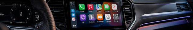 Radio & Beeldschermen banner - touchscreen autoradio met kleurrijke interface | VCTparts