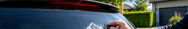 Stickers banner - sticker die met een squeegee wordt aangebracht op de achterruit | VCTparts