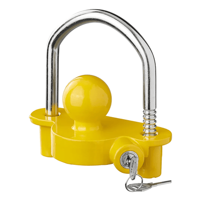 Aanhanger Koppelingsslot met Beugel en Cilinderslot [Aanhangerslot - Disselslot- RVS]