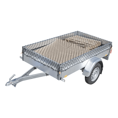 Aanhangernet 200 x 300 cm Stretch met Elastisch Koord Aanhangwagen Gaasnet Trailer