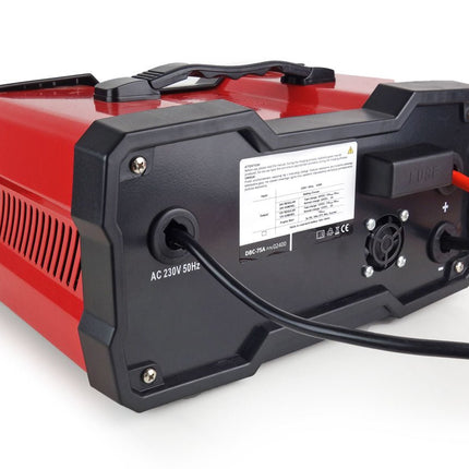 AMiO Acculader 12V - 24V met Jump Starter 75A – Automatische Battery Charger – Startbooster Auto & Vrachtwagen – Smart Charger 12A Heavy Duty AMiO 2