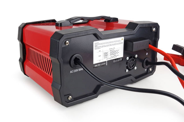 Acculader 12V - 24V met Jump Starter 75A – Automatische Battery Charger – Startbooster Auto & Vrachtwagen – Smart Charger 12A Heavy Duty - VCTparts.nl