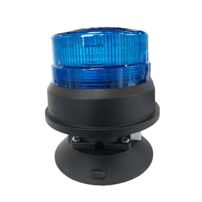 AEB Draadloze LED Zwaailamp Blauw – Vacuümpomp Bevestiging – Accu Gevoerd