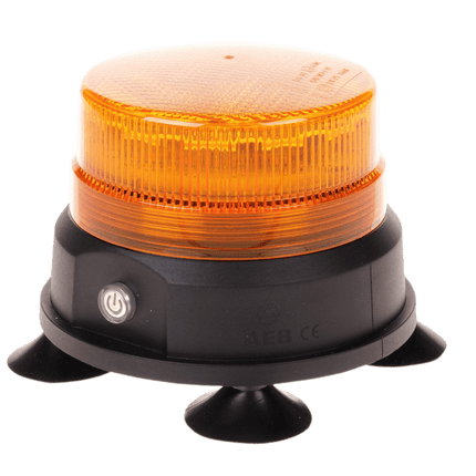 AEB Draadloze LED Zwaailamp Oranje – Magnetisch Accu Gevoerd Draadloos voor Werkverkeer - VCTparts.nl