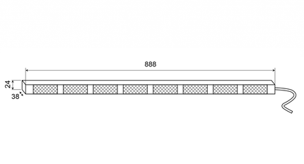 AEB LED Directionele Lichtbalk – 8 Modules V2 Amber/Blauw 12 - 24V Verkeersadviseur - VCTparts.nl