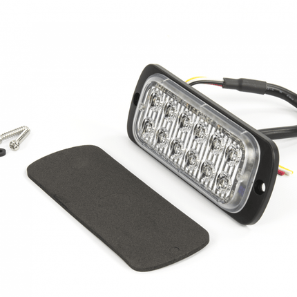 AEB AEB LED Flitser 12 LEDs Blauw 12 - 24V ECE R65 Klasse 2 Opbouw Bevestiging AEB 5