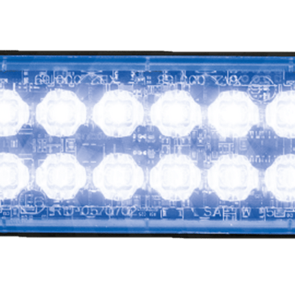 AEB AEB LED Flitser 12 LEDs Blauw 12 - 24V ECE R65 Klasse 2 Opbouw Bevestiging AEB 1