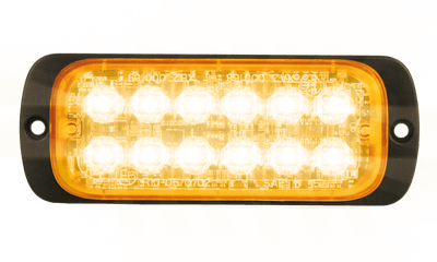 AEB LED Flitser 12 LEDs Oranje 12-24V ECE R65 Klasse 2 Opbouw Bevestiging