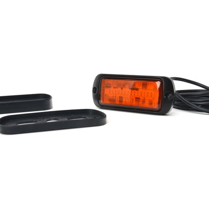 AEB LED Flitser 30 LEDs Oranje 12 - 24V ECE R65 Klasse 1 Opbouw Bevestiging - VCTparts.nl