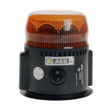 AEB AEB LED Flitslicht Roterend Met Magneet en Batterij – Oranje Lens Getest tot 261 km/u AEB 1