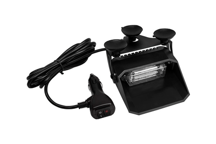 AEB AEB Stroboscoop Zwaailicht LED Flitser Voorruit Dashboard 12 - 24V Blauw Voor Hulpdiensten AEB 4