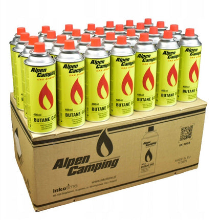 Alpen Camping Butaangasfles 400ml Gaspatroon Gasbus – Betrouwbaar kookgas voor onderweg en noodpakket - VCTparts.nl