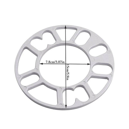 VCTparts Aluminium Spoorverbreders 3mm Wiel Spacers Plaat (4 stuks) Multisteek 4X100 4X114.3 5X100 5X108 5X114.3 5X120 NORGOS 4