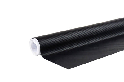 AMiO 3D Carbon Fiber Zwarte Wrap Folie (30 x 150 cm)