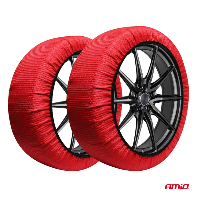 AMIO 3D XS Textiele Sneeuwkettingen voor Autobanden – EN16662 - 1 ÖNORM V5121 – Veilig Rijden op Sneeuw en IJs - VCTparts.nl