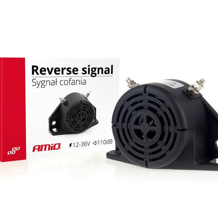 AMiO AMiO Achteruitrijalarm Pieper 12 - 36V 110dB Achteruitrijden Alarm Signaal AMiO 1