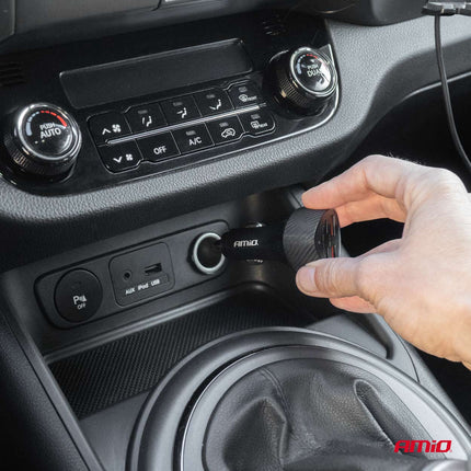 AMiO AMiO Auto Lader 50W 2x USB - A en 2x USB - C - Snellader voor Auto en Truck Multi Poort Oplader voor Smartphones en Tablets AMiO 2
