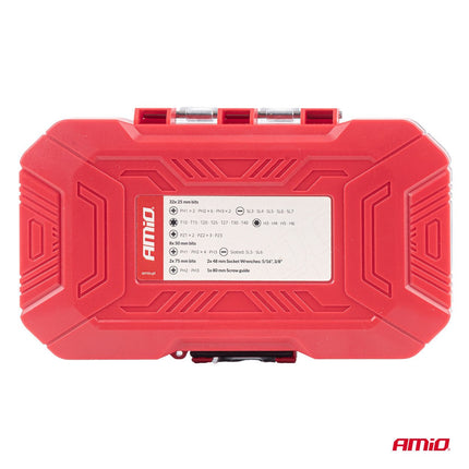 AMiO AMiO Bitset 45-delig S2 Staal - Universele Bit Set PH PZ Torx Hex voor Schroefmachine en Boormachine in Koffer AMiO 4