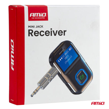 AMiO AMiO Draadloze Mini LCD Audio Bluetooth Receiver TX/RX Ontvanger – 3.5mm AUX Jack Muziekstreaming Handsfree AMiO 9