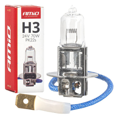 AMiO Halogeenlamp H3 24V 70W PK22s – Voor Vrachtwagens, Bussen en Werkmachines