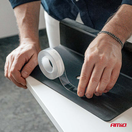 AMiO AMiO Herbruikbare Dubbelzijdige Nano Tape - Transparant 20mm x 3m x 1mm AMiO 2