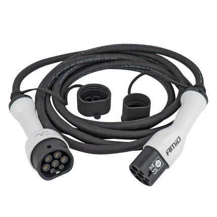 AMiO AMiO Laadkabel Type 2 naar Type 2 11kW 5 Meter - 3-Fase Laadkabel voor Elektrische Auto en Plug-in Hybride AMiO 1