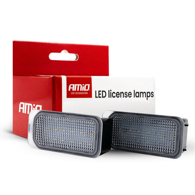 AMiO LED Kentekenverlichting CLP05 SMOKED Ford Jaguar Smoked – Canbus Foutvrij – Plug en Play LED Set van 2 Nummerplaatverlichting Lampen