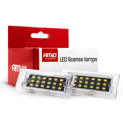 AMiO LED Kentekenverlichting CLP07 BMW X5 X3 – Canbus Foutvrij – Plug en Play LED Set van 2 Nummerplaatverlichting Lampen