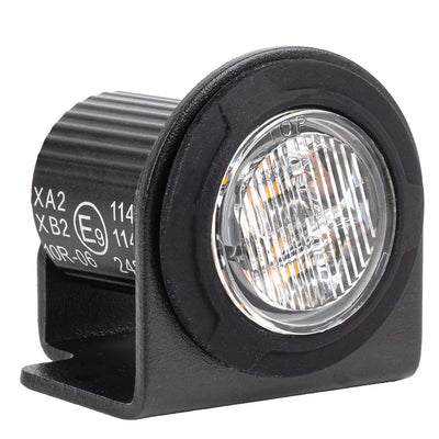 AMiO LED Waarschuwingslamp Opbouw R65 12V 24V 12W Oranje - Compacte Ronde Signaallamp voor Bedrijfsvoertuigen en Aanhangers
