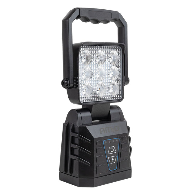 AMiO AMiO LED Werklamp en Waarschuwingslamp 15W Accu - Draagbare Werkverlichting met Waarschuwingsfunctie voor Werkplaats en Bouw AMiO 1