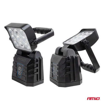 AMiO AMiO LED Werklamp en Waarschuwingslamp 15W Accu - Draagbare Werkverlichting met Waarschuwingsfunctie voor Werkplaats en Bouw AMiO 5