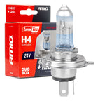 AMiO AMiO LumiTec Limited +120% Halogeenlampen H4 24V 75/70W P43t Duo – Tot 120% Meer Licht Voor Vrachtwagens en Bussen AMiO 1