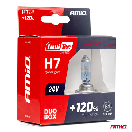 AMiO AMiO LumiTec Limited +120% Halogeenlampen H7 24V 55W PX26d Duo – Tot 120% Meer Licht Voor Vrachtwagens en Bussen AMiO 4