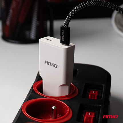 AMiO AMiO Magnetische USB - C naar USB - C Kabel 60W 2 Meter – Snelladen Oplaadsnoer en Data Kabel met Magnetische Aansluiting AMiO 3