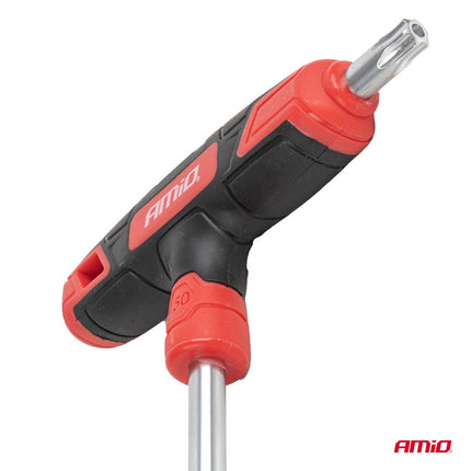 AMiO AMiO T-Greep Torxsleutel Set 8-delig CR-V Haakse Torx Sleutels T10-T50 AMiO 4