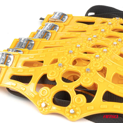 AMiO AMiO Universele Anti-Slip Sneeuwkettingen Set 8 Stuks - Antislip Spanbanden met Montagebeugel en Handschoenen voor Sneeuw IJs Modder en Zand AMiO 3