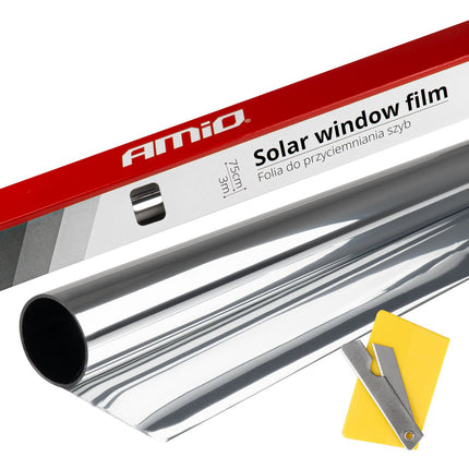 AMiO AMiO Zonwerende Raamfolie Dark Silver 15% 0,75 x 3 m - Autoruiten Tint Folie AMiO 1