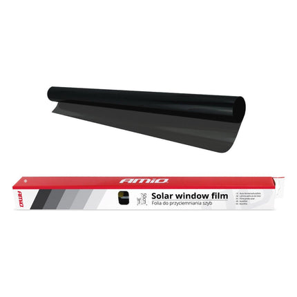 AMiO AMiO Auto Raamfolie Tint Vinyl Zwart 50x300cm (5%) - Zwarte Ramenfolie voor Privacy en Zonwering AMiO 2