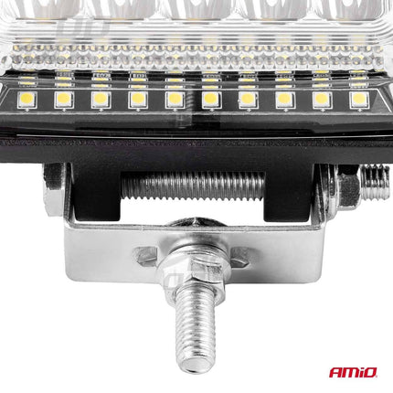 AMiO AWL13 Werklamp Verstraler Spot Vierkant 77LED 9 - 36v 6000K Wit 2 stuks (set) - VCTparts.nl