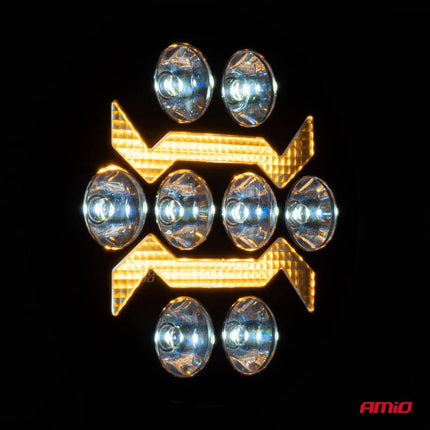 AMiO AMiO AWL69 LED Werkverlichting 54W 6500K 10000lm 9 - 36V - IP67 SPOT Verlichting Rond AMiO 8