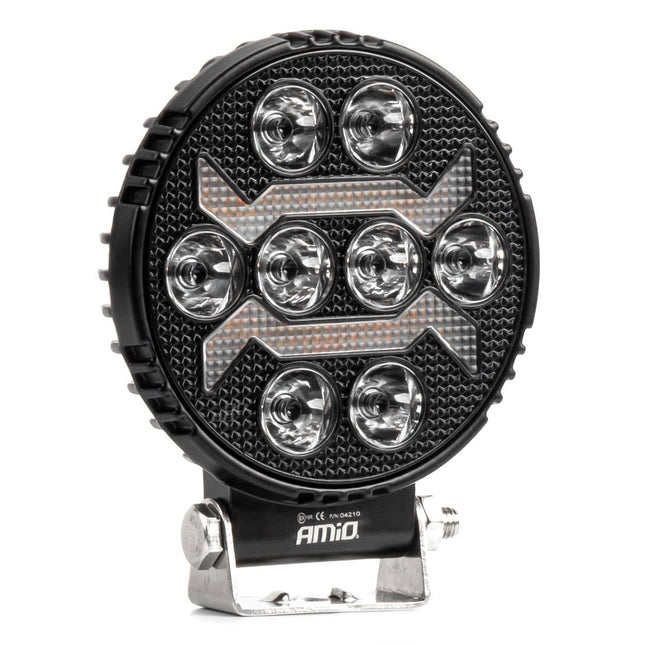 AMiO AWL69 LED Werkverlichting 54W 6500K 10000lm 9 - 36V - IP67 SPOT Verlichting Rond - VCTparts.nl