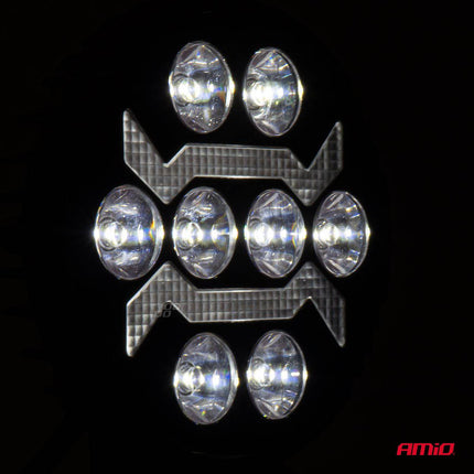 AMiO AMiO AWL69 LED Werkverlichting 54W 6500K 10000lm 9 - 36V - IP67 SPOT Verlichting Rond AMiO 10