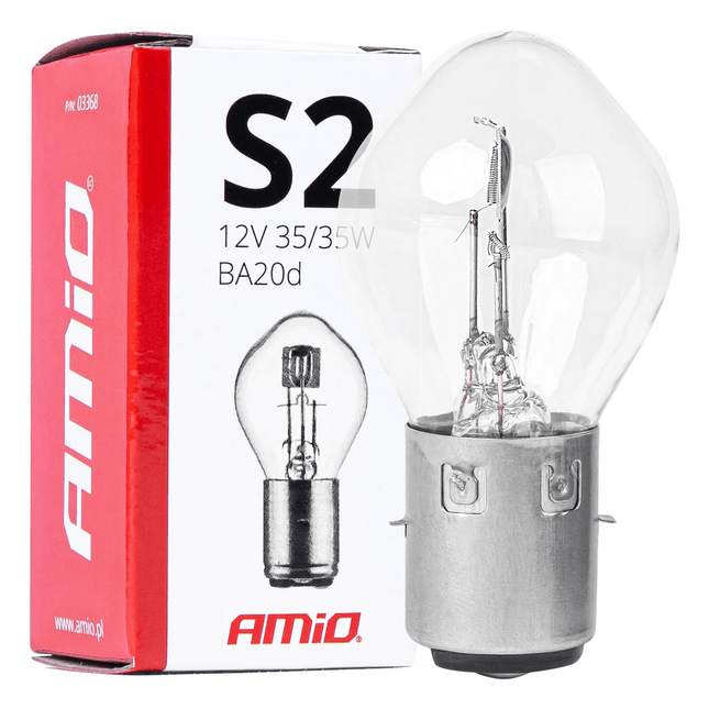AMiO BA20D Halogeen 12V 35W S2 Wit [Koplamp - Dagrijverlichting] - VCTparts.nl