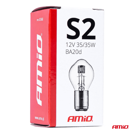 AMiO AMiO BA20D Halogeen 12V 35W S2 Wit [Koplamp - Dagrijverlichting] AMiO 3