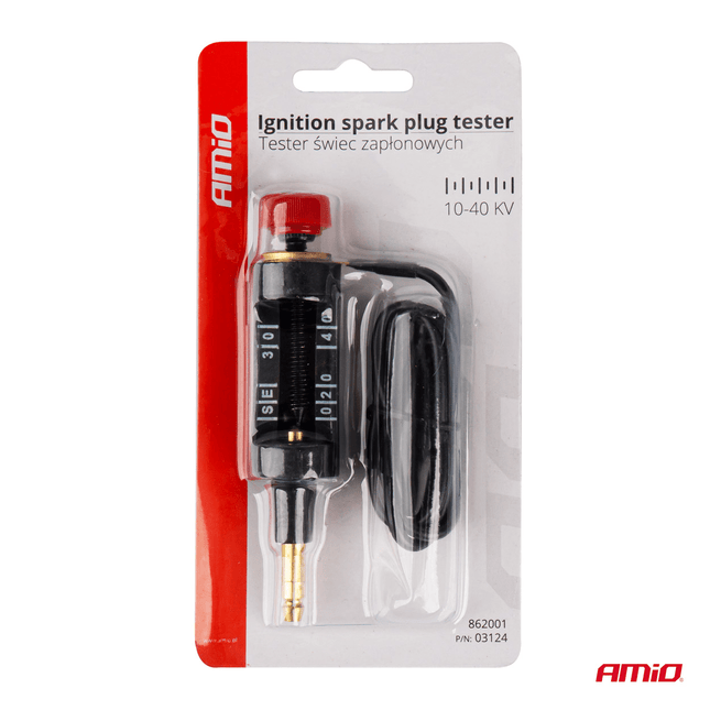 AMiO Bougie / Spark plug Test Gereedschap SPT - 1 (10kV - 40kV) Zwart - VCTparts.nl