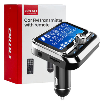 Car FM Transmitter with Remote 2×USB-A 12V 24V – Bluetooth, Hands-Free Bellen en Multifunctioneel