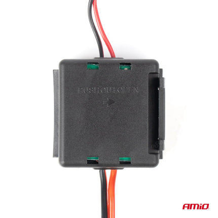 AMIO Car Power Signaal Filter met Plug 12V 24V - Anti Interferentie DC DC Converter Auto - VCTparts.nl