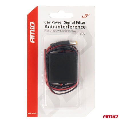 AMIO Car Power Signaal Filter met Plug 12V 24V - Anti Interferentie DC DC Converter Auto - VCTparts.nl