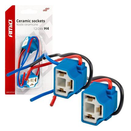 AMiO AMiO Connector Plug Keramische Hoekblok H4 Set van 2 Stuks AMiO 3