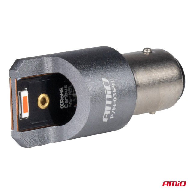 AMiO LED CANBUS PRO serie BAY15D P21/5W 2x1860SMD Rood 12/24V FULL CANBUS - VCTparts.nl